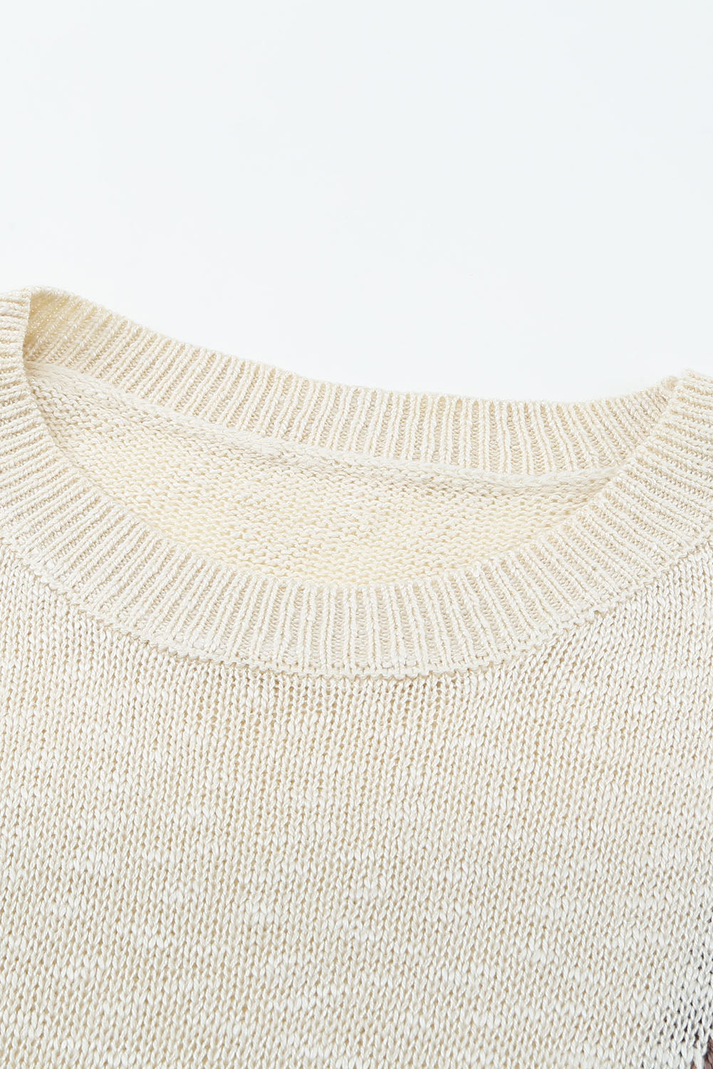 Asymmetric Colorblock Knitted Sweater