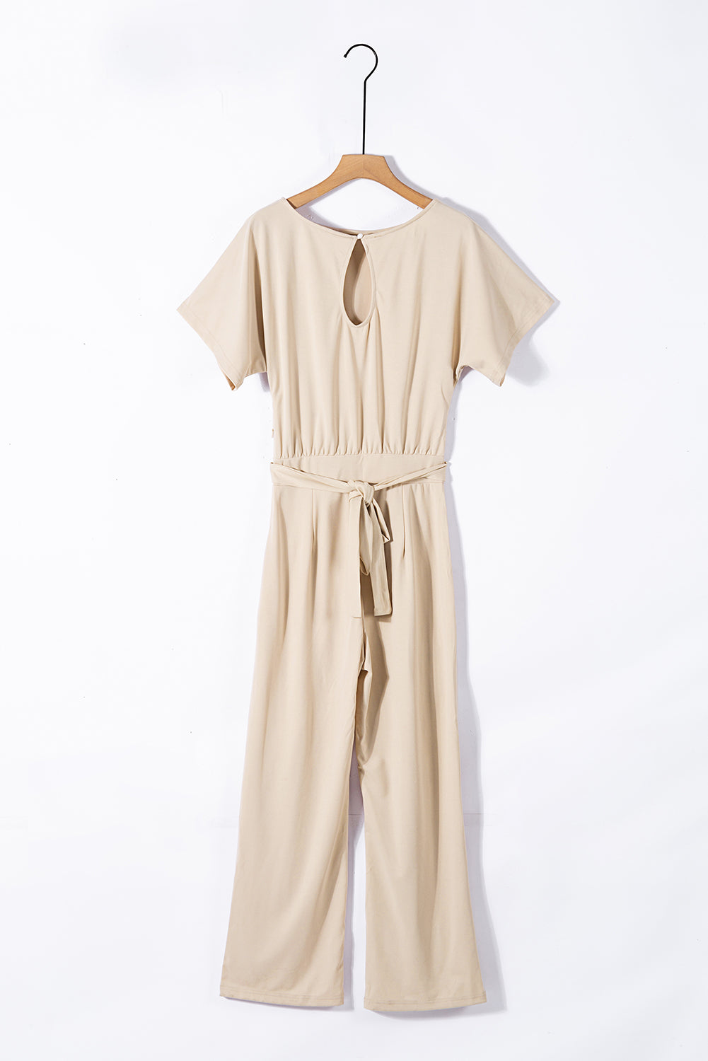 Blue Oh So Glam Belted Wide Leg Jumpsuit