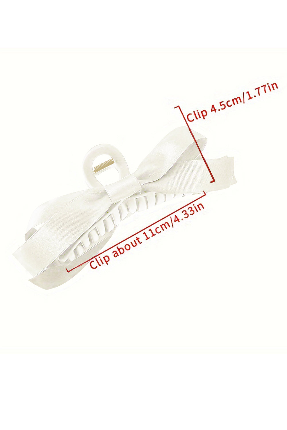 Coffee Bow Decor Large Hair Claw Clip